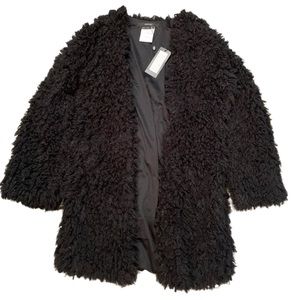 Vertigo Black Fuzzy Jacket Size‎ XS